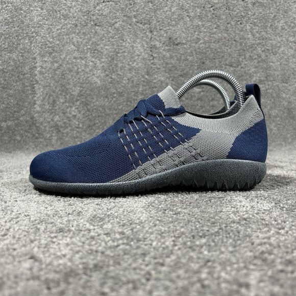 Naot Tama Knit Women’s Sz EU 39 US 8 Blue Gray Lace Up Vegan Comfort Shoes Used - Picture 5 of 12